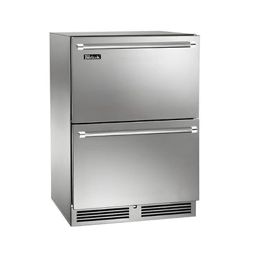 Perlick 24-Inch 5.0 Cu. Ft. Signature Series Stainless Steel Drawer Marine & Coastal Outdoor Freezer