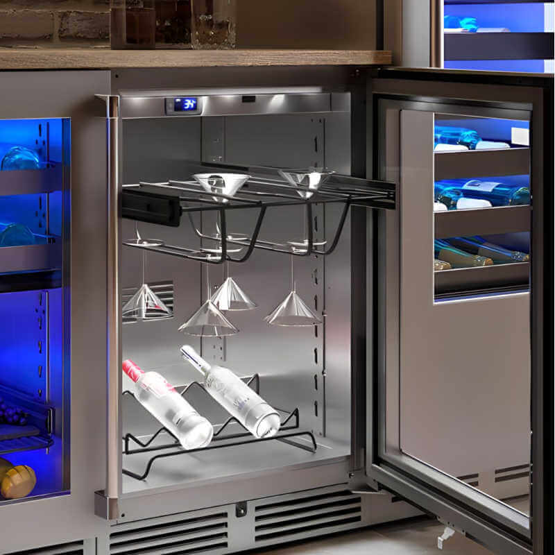 Sharp Chiller Rack Perlick 24-Inch Martini Glass Chiller Rack - RS-24-24M — BBQ Kitchen Pros