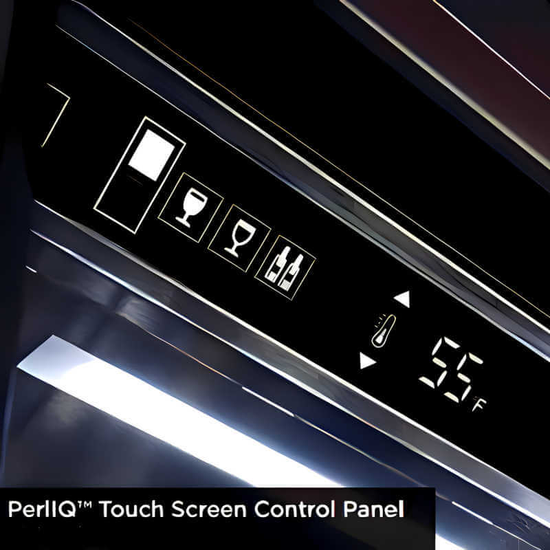 Perlick 24-Inch Signature Series Panel Ready Glass Door Outdoor Dual Zone Refrigerator/Wine Reserve w/ Lock | Digital Temp Control