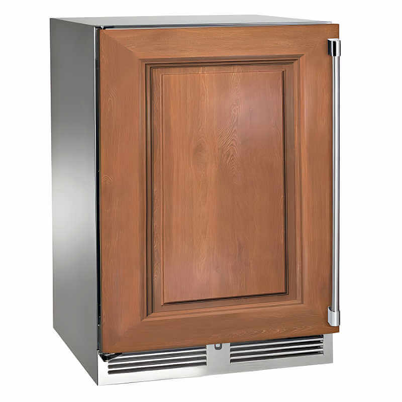 Perlick 24-Inch Signature Series Panel Ready Outdoor Dual Zone Refrigerator/Wine Reserve | Cabinet Panel Left Hinge