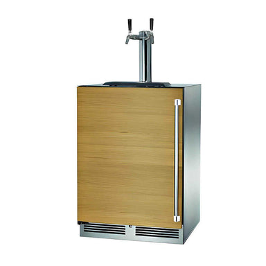 Perlick 24-Inch Signature Marine & Coastal Panel Ready Double Tap Outdoor Beverage Dispenser w/ Lock - HP24TM-4-2LL-2