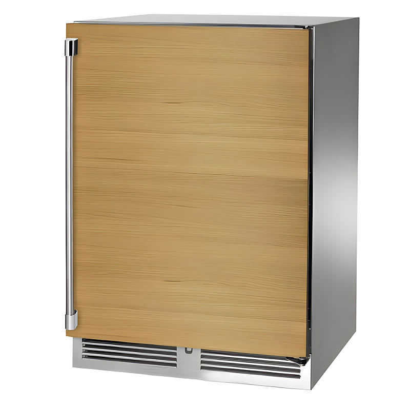 Perlick 24-Inch Signature Marine & Coastal Panel Ready Outdoor Dual Zone Wine Reserve w/ Lock - HP24DM-4-2RL