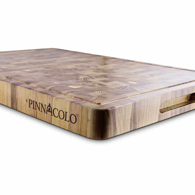 Pinnacolo 18-Inch x 24-Inch Teak Wooden Cutting Board | Juice Groove