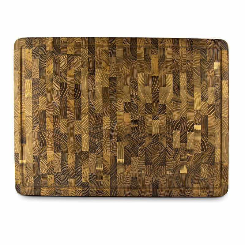 Pinnacolo 18-Inch x 24-Inch Teak Wooden Cutting Board | Teak Grain Construction