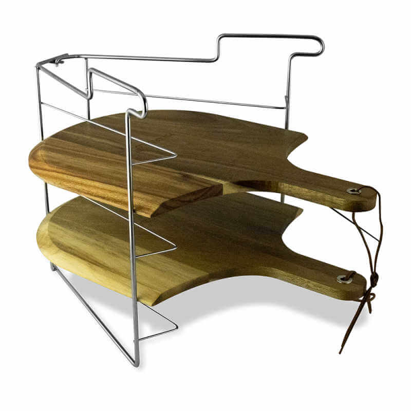 Pinnacolo Folding Wire Rack with Screens  | Wooden Pizza Peels