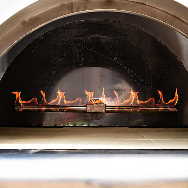 Pinnacolo Ibrido Hybrid Freestanding Outdoor Pizza Oven | 35,000 BTU Gas Burner Option