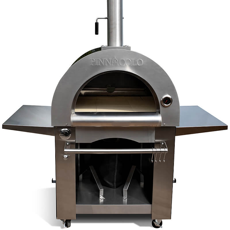 Pinnacolo Ibrido Hybrid Freestanding Outdoor Pizza Oven | Propane Tank Storage Compartment