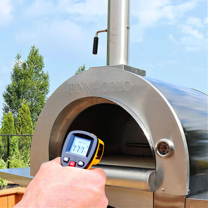 Pinnacolo Ibrido Hybrid Freestanding Outdoor Pizza Oven | Thermometer Included