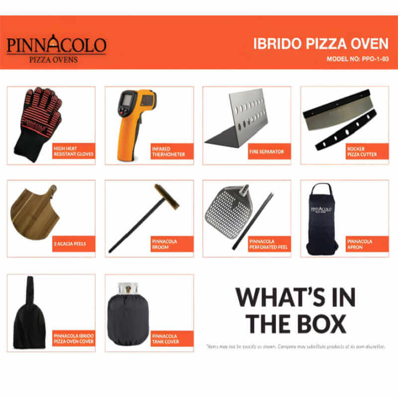 Pinnacolo Ibrido Hybrid Freestanding Outdoor Pizza Oven | Accessory Kit Included