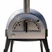 Pinnacolo L'Argilla Thermal Clay Gas Freestanding Outdoor Pizza Oven | Wooden Handle On Oven Door