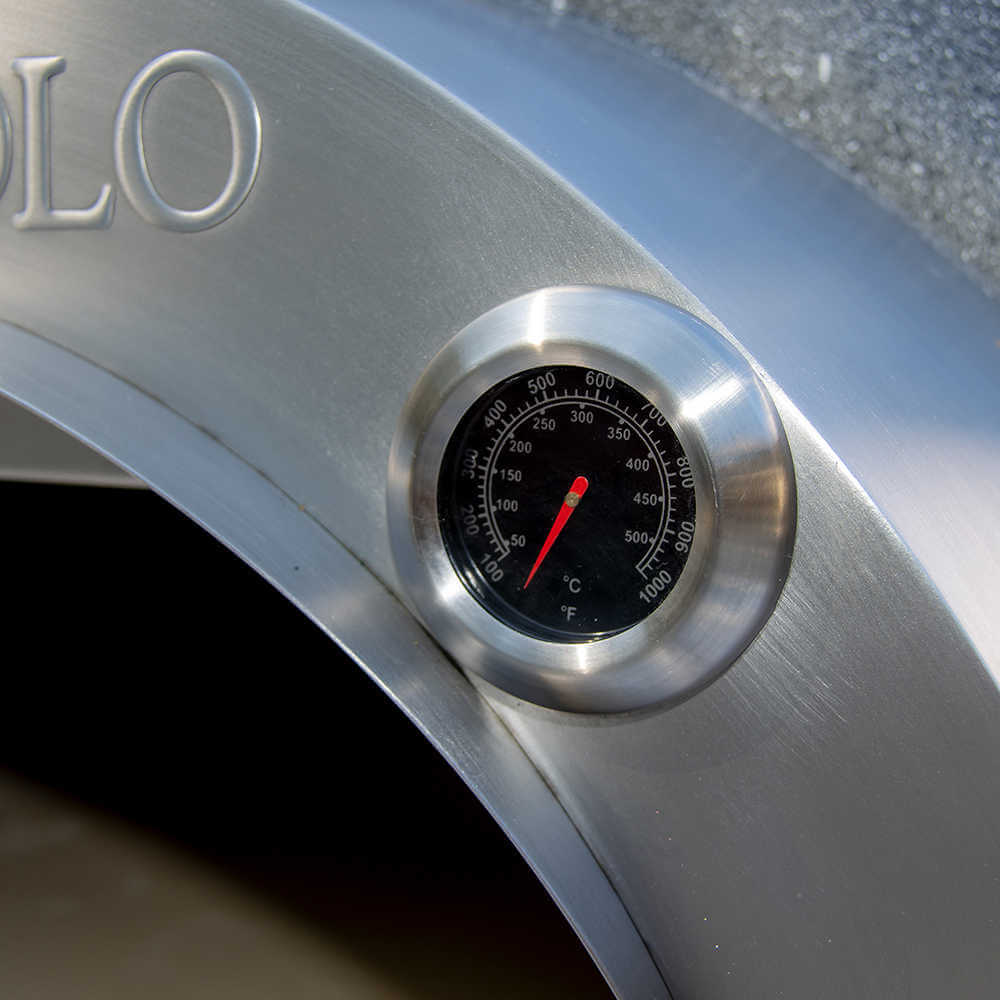 Pinnacolo L'Argilla Thermal Clay Gas Freestanding Outdoor Pizza Oven | Temperature Gauge