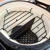 Dual Zone Firebox For Isolated Cooking Zones