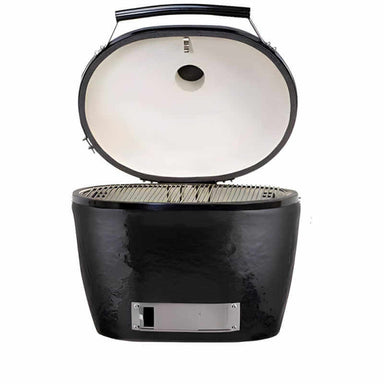 Primo Oval Large 300 Ceramic Kamado Grill | Gloss Black Finish