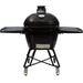 Primo PGCLGC All-In-One Oval Large 300 Ceramic Kamado Grill With Cradle, Side Shelves, And Stainless Steel Grates 