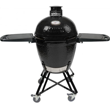 Primo PGCRC All-In-One Ceramic Kamado Grill With Cradle & Side Shelves