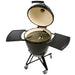 Primo All-In-One Round Ceramic Kamado Grill | Soft-Close Locking Grill Lid