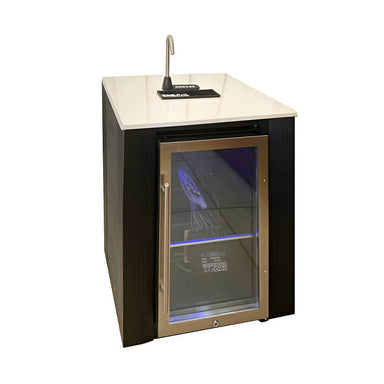 Pro-Fit Mobile Beverage Dispenser Bar | Glass Door Refrigerator