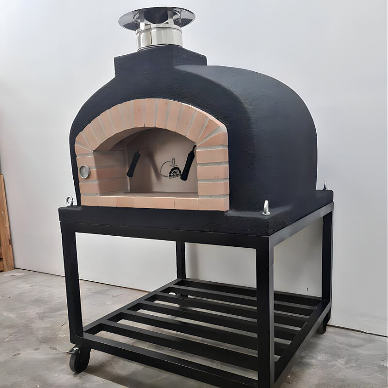 ProForno Mediterranean Pro Wood Fired/Hybrid Brick Pizza Oven | Black Cart