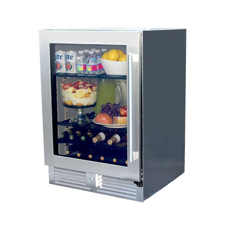 ProFire 24-Inch 5.0 Cu. Ft. Outdoor Glass Door Refrigerator