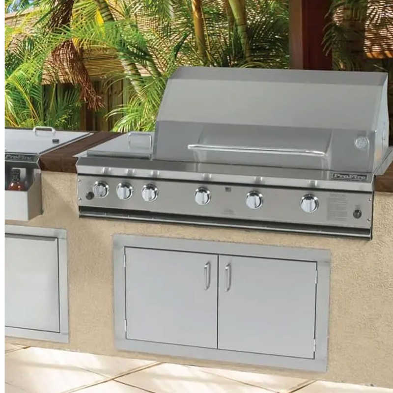ProFire Pro 48 Inch Grill with Double Side Burner | For Outdoor Kitchen