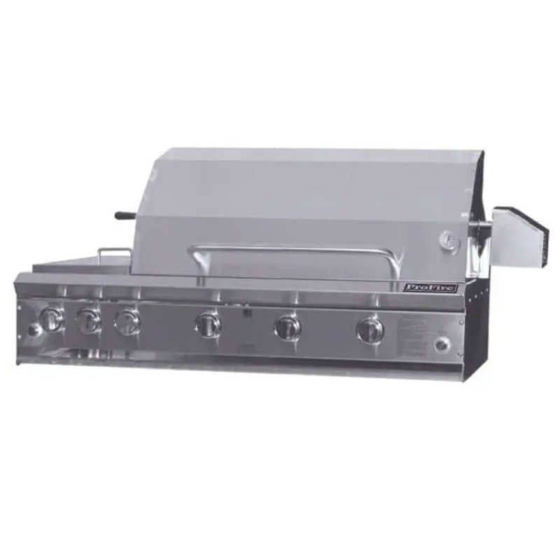 ProFire Professional Series 48-Inch Built-In Gas Grill With Rear Infrared Burner, Rotisserie Kit & Double Side Burner