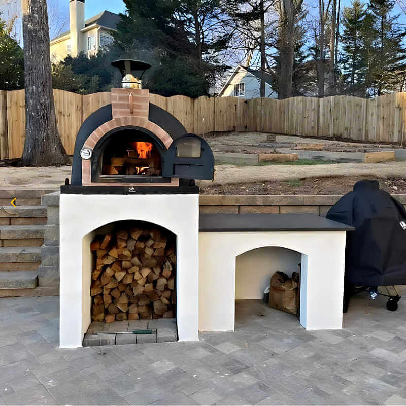 ProForno Dymus Wood Fired/Hybrid Brick Pizza Oven | On Patio