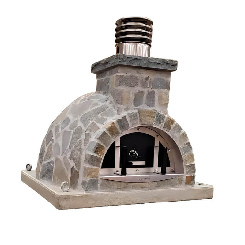 Proforno Sierra Ridge Wood Fired Pizza Oven | Stainless Steel Doors