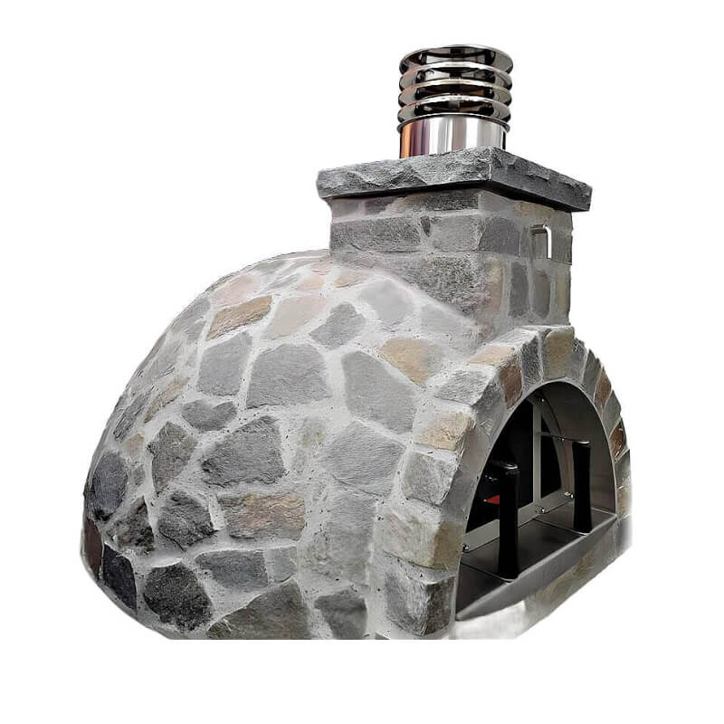 Proforno Sierra Ridge Wood Fired Pizza Oven | Stone Veneer