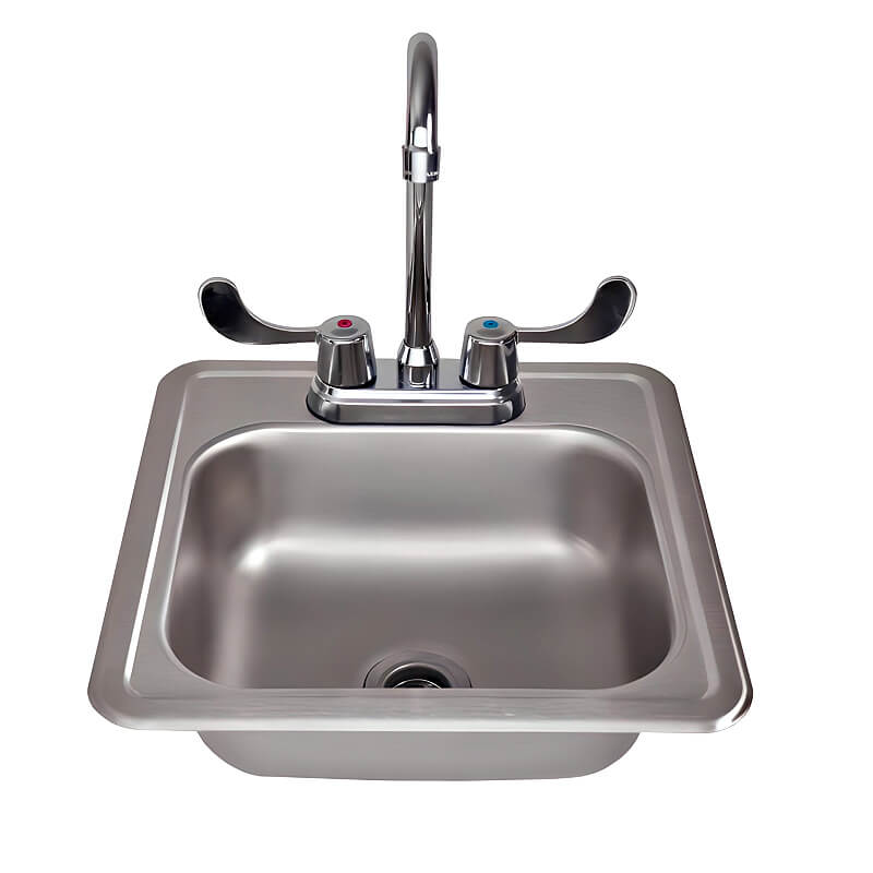 RCS 15 X 15 Outdoor Stainless Steel Drop In Sink |  Drop-In Installation