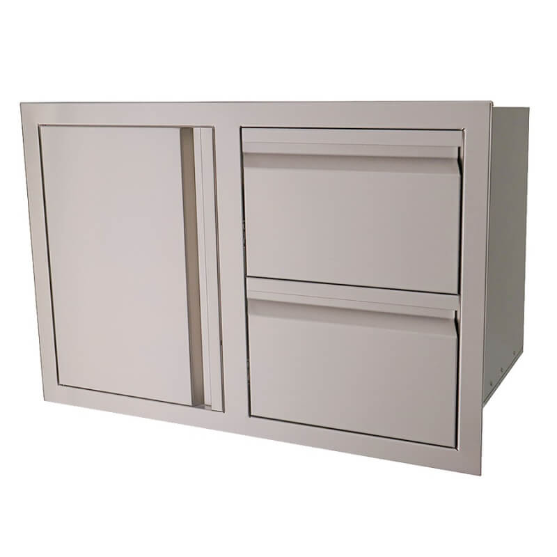 RCS 33-Inch Double Drawers With Single Door