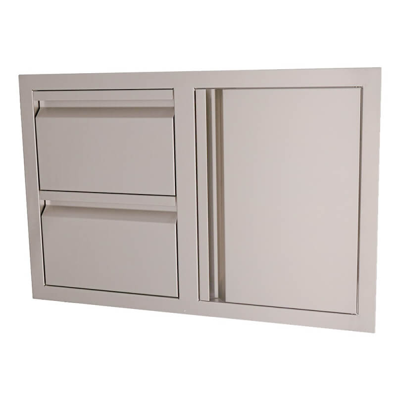 RCS 33-Inch Double Drawers With Single Door | 304 Stainless Steel