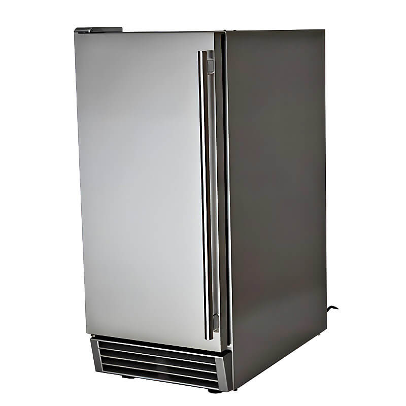 RCS 44 Lb. 15-Inch Outdoor Rated Ice Maker With Gravity Drain | Full Length Door Handle