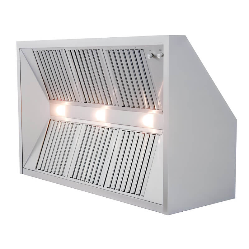 RCS 48 Inch 1200 CFM Stainless Steel Vent Hood with built in lighting