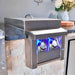American Renaissance Grill Built-In Double Side Burner | Installed in Outdoor Kitchen w/ Lid