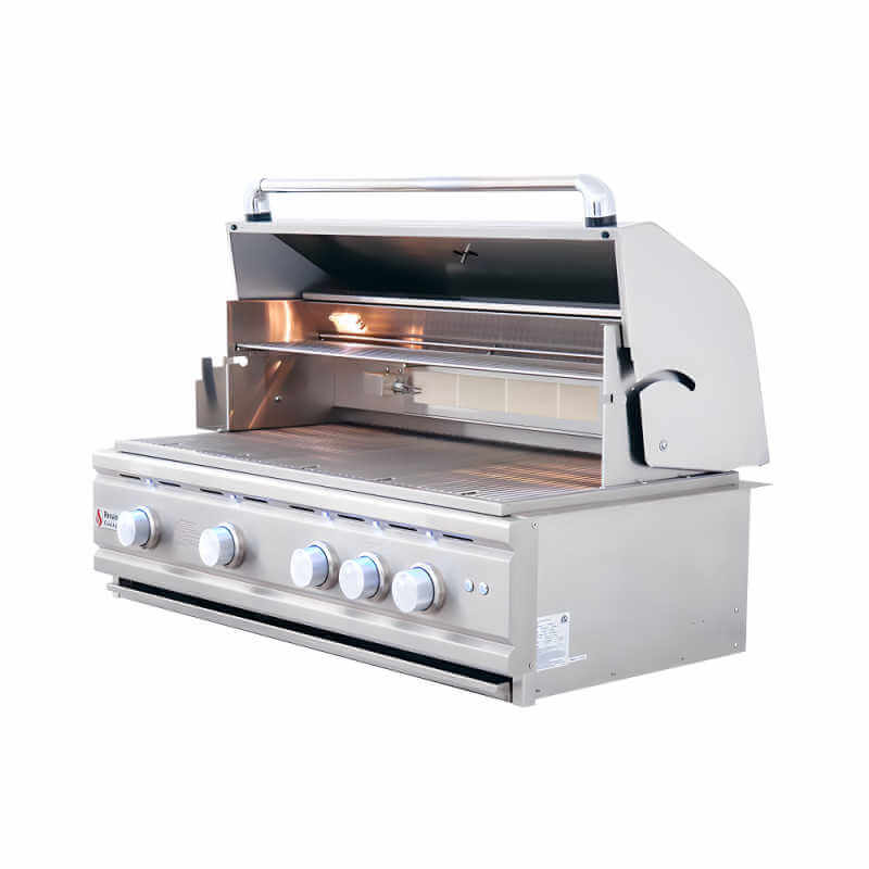 RCS Cutlass Pro 38 Inch 4 Burner Built-In Gas Grill | Warming Rack