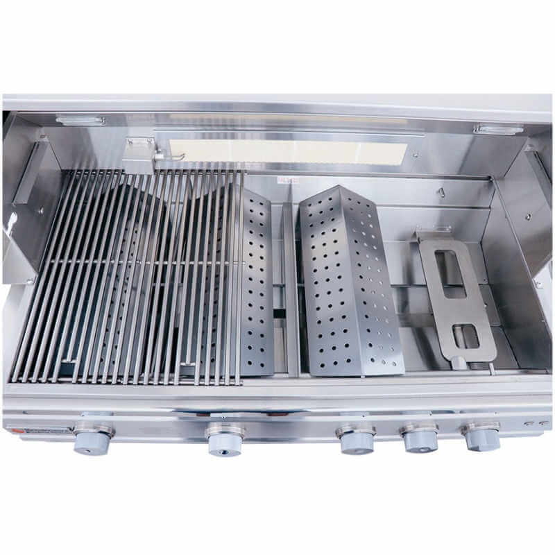 RCS Cutlass Pro 42 Inch Built-In Gas Grill with Flame Tamers | 304 Stainless Steel Interior Construction