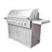 RCS Cutlass Pro 42 Inch Freestanding Gas Grill with Ceramic Briquettes | Double Door Cart Storage