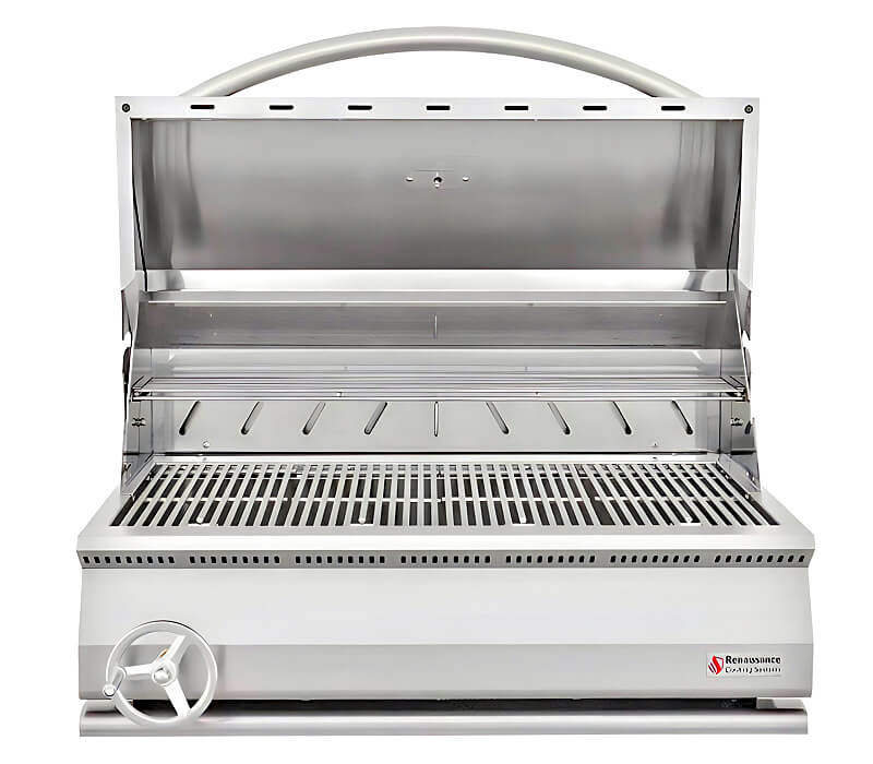 RCS Premier 32 Inch Charcoal Grill | Stainless Steel Cooking Grids