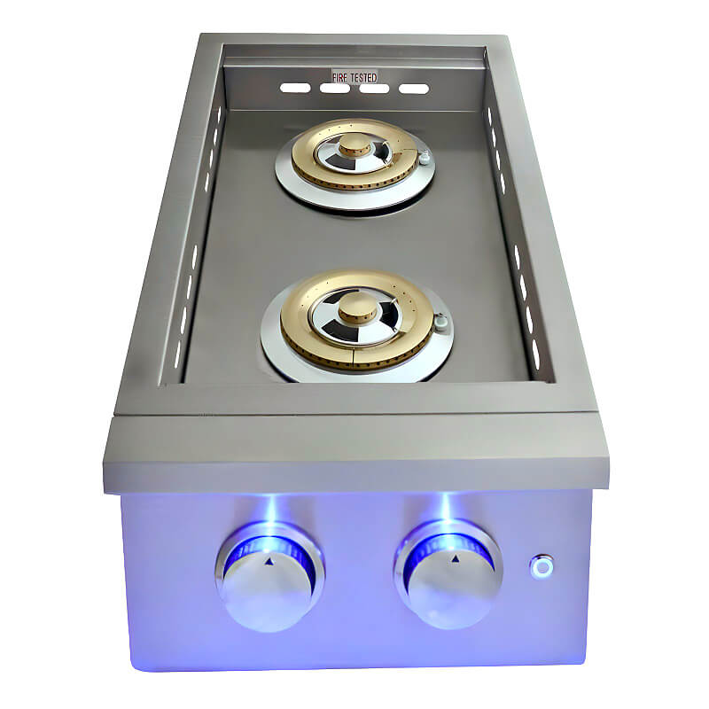 RCS Premier Series Double Side Burner | Brass Burners