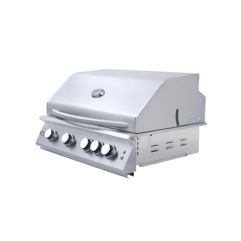 RCS Premier L-Series 32 Inch 4 Burner Built-In Gas Grill | Oversized Gas Knobs