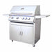 RCS Premier L-Series 32 Inch 4 Burner Freestanding Gas Grill | Stainless Steel Shelves