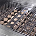 RCS Premier 40 Inch 5 Burner Built In Gas Grill | Ceramic Briquette Close Up