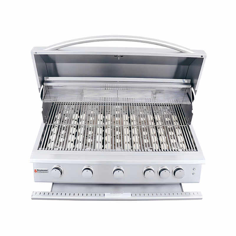 RCS Premier 40 Inch 5 Burner Built In Gas Grill | Grease Drip Tray