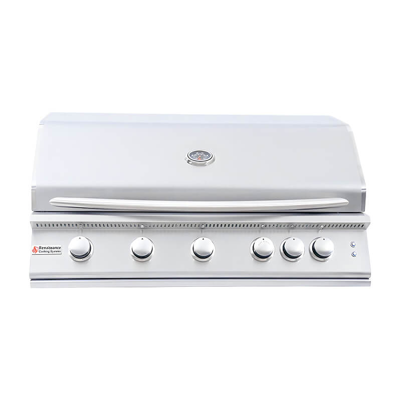 RCS Premier 40 Inch 5 Burner Freestanding Gas Grill | Stainless Steel Construction