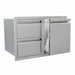 RCS Valiant 30 Inch Double Drawers with Propane Drawer Combo | Soft-Closing Drawers