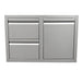 RCS Valiant 30 Inch Double Drawers with Propane Drawer Combo