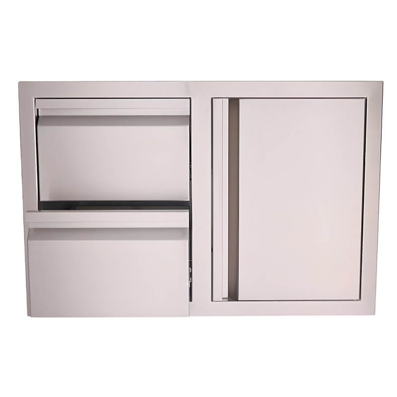 RCS Valiant 33 Inch Access Door & Double Drawer Combo | Soft-Closing Drawers
