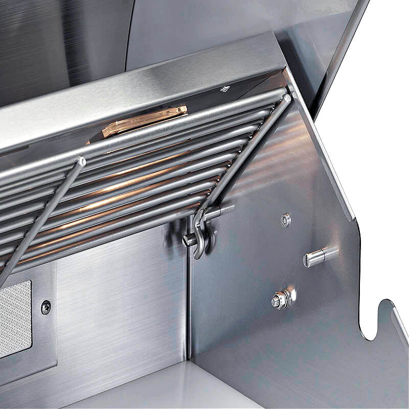 Broilmaster 26" Stainless Freestanding Gas Grill with adjustable warming rack