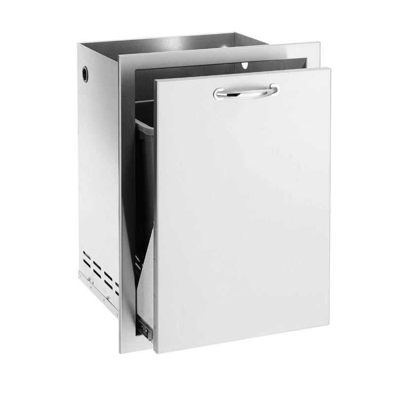 EZ Finish Outdoor System 10 Ft Summerset Outdoor Kitchen Kit | Summerset 20-Inch 2-Bin Trash Drawer | Soft-Closing Drawer Glides