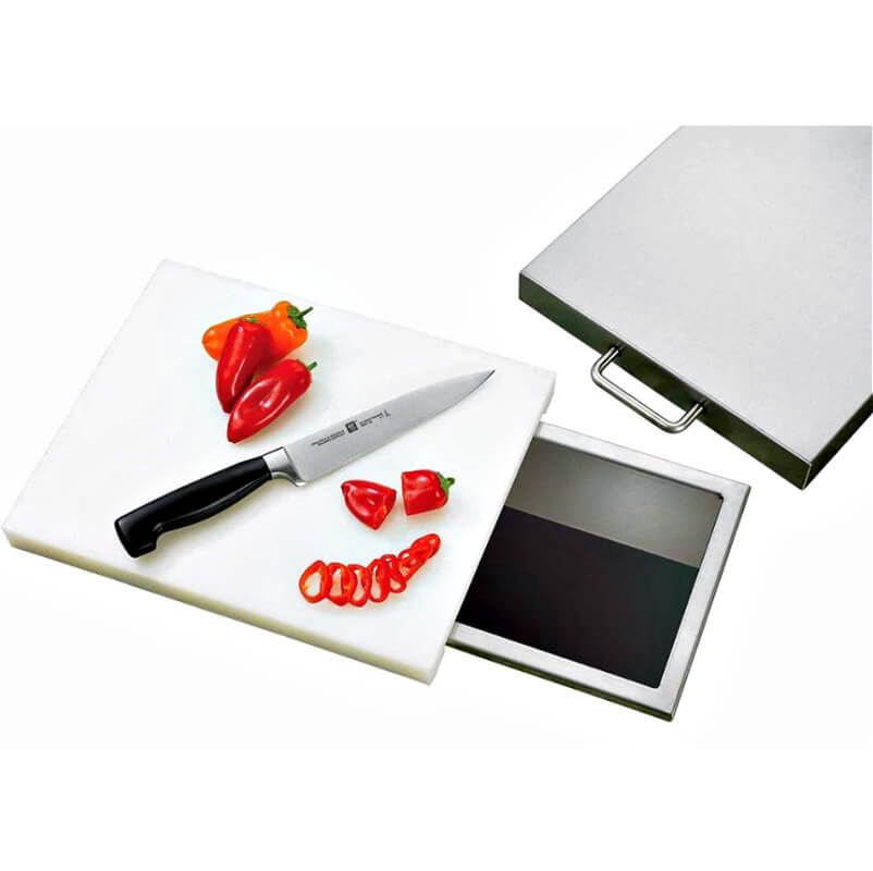 Summerset 14-Inch x 10-Inch Trash Chute & Cutting Board with Lid